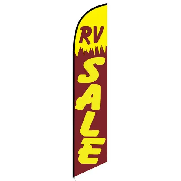 RV SALE 12ft Feather Banner Swooper Flag - FLAG ONLY (3)