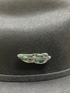 Hat Pin - Feather Shell