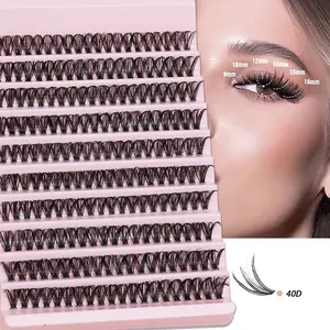 The new C/D curve 10–12 mm hybrid set includes 100–1000 clusters of natural false eyelashes, suitable for beginners, comfortable and fashionable. Lash clusters, individual false lashes, lashes, false eyelashes