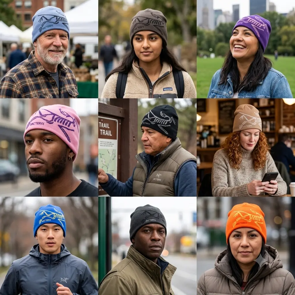 Arc'teryx Bird Head Knit Beanie, Unisex Winter Hat for Men Women, Soft Warm Stretch Acrylic Toque, Outdoor Hiking Ski Snow Beanie, Lightweight Everyday Streetwear Cap, Multi Color Cold Weather Essential