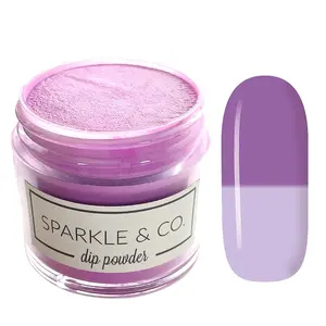 Sparkle & Co dp.84 Lilacs & Lavender Mini Dip Powder For Nails - 1 Jar Lasts 5-7 Manis