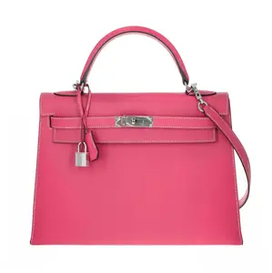 Pre-owned HERMÈS Epsom Tote Bags Kelly 32 Rose Tyrien