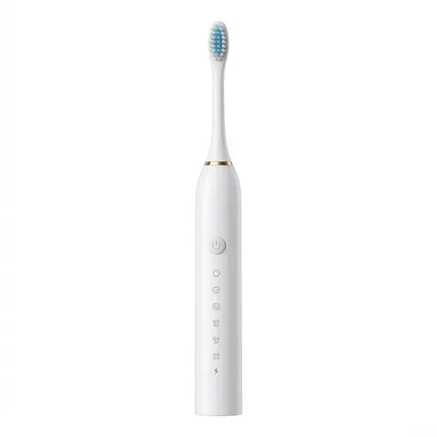 ORGOO Sonic Electric Toothbrush, 6 Gear Modes, Fast Charging, IPX7 Waterproof - White