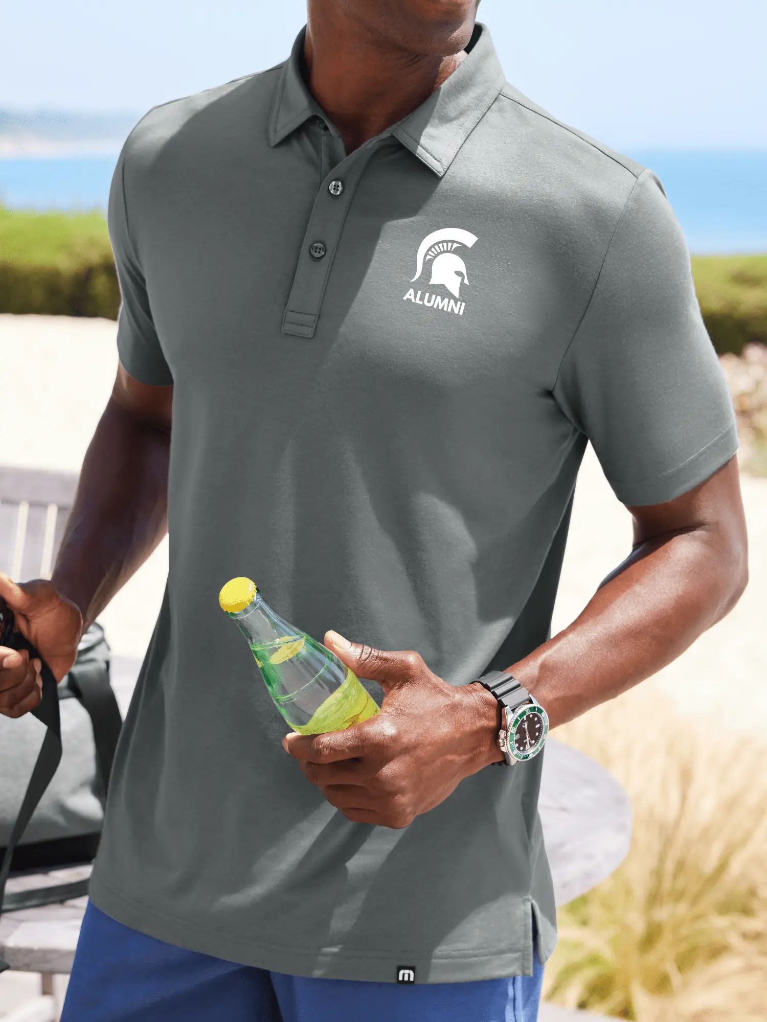 NEW | Michigan State TravisMathew Spartan Alumni Performance Polo