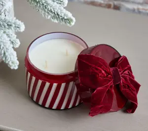 Home Reflections 11oz Striped Present Candle