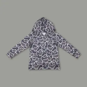 Toddler Boy Camo Winter Top - Soft Fleece Hoodie Shirt for Little Kids Warm Pullover Trendy Casual Outfits