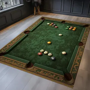 [NEW ARRIVALS] Billiards Rug,Billiards Fan Club Decor,Area Rug,Player Gift For Him,Game Room Rug,Game Zone Rug,Gamer Rug,Home Decor,Gaming Room Rug