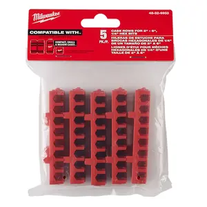 Milwaukee 48-32-9934 Large Case Rows for Insert Bit Accessories 5PK