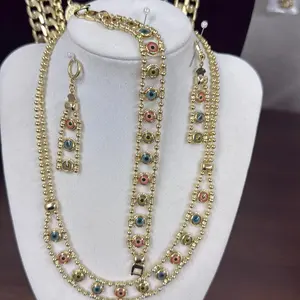 3-Piece Jewelry Set - Necklace, Bracelet, and Earrings