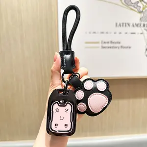 Key Fob Cover Compatible with Chevy Chevrolet Suburban Tahoe GMC Terrain Yukon Yukon XL Smart 6 Buttons TPU Remote Keyless Key Fob Case Protection Shell Accessories