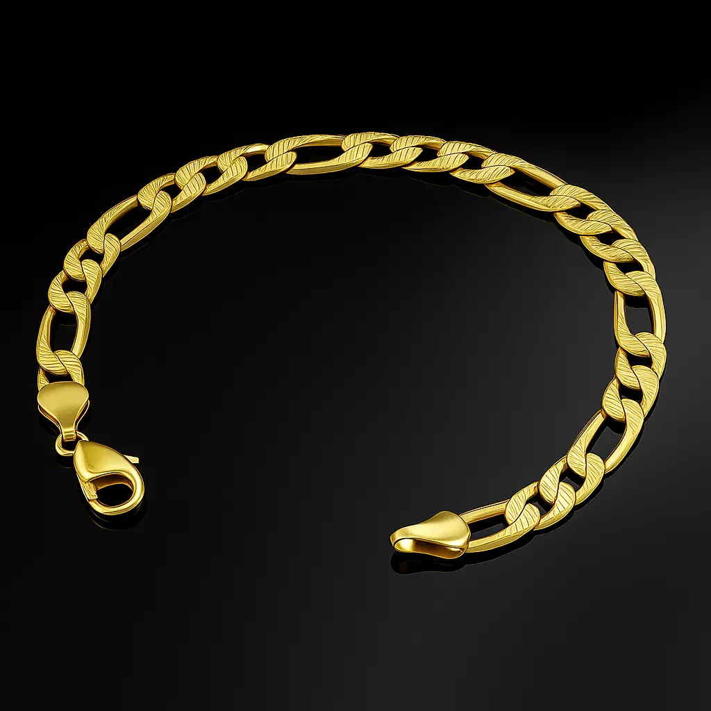 Figaro Bracelet for Kids Boys Girls  5.75" 5.6mm - Anniversary Birthday Gifts for Everyday Wear - Modern Elegant Casual Jewelry Bracelets for Him Her