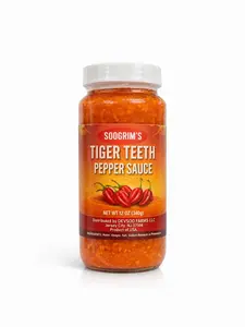 Soogrim's Tiger Teeth Pepper Sauce - 12oz