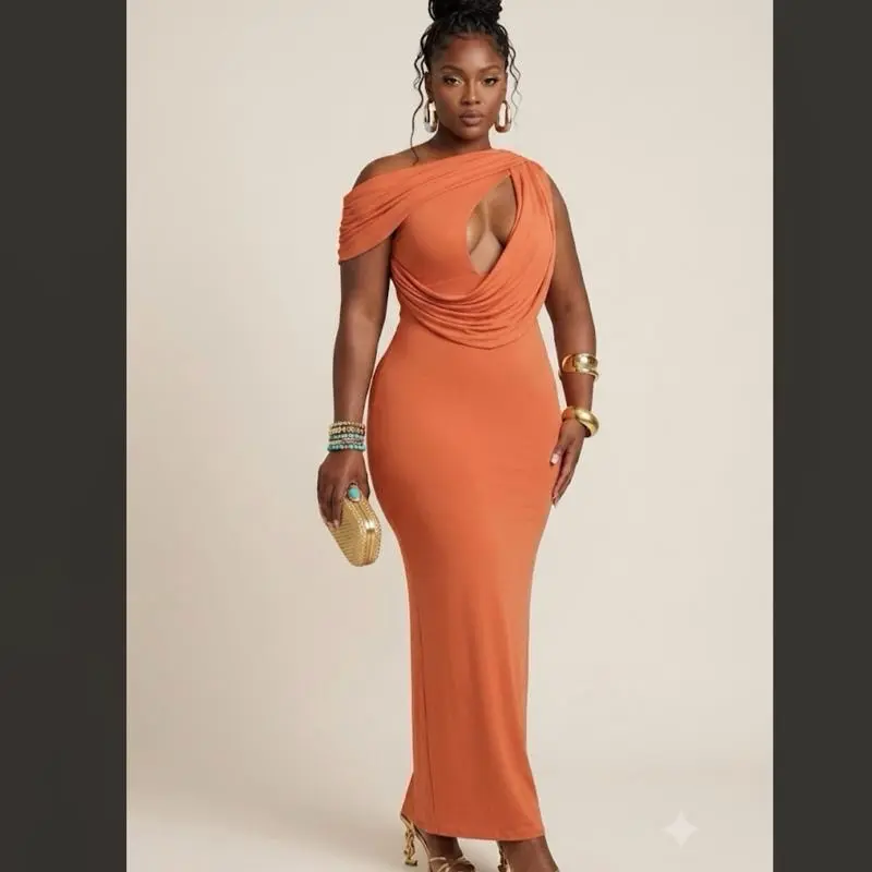 Amara Sculpted Cutout Maxi Dress