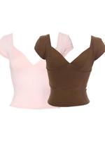 Pink*1 pc+Coffee Brown*1 pc