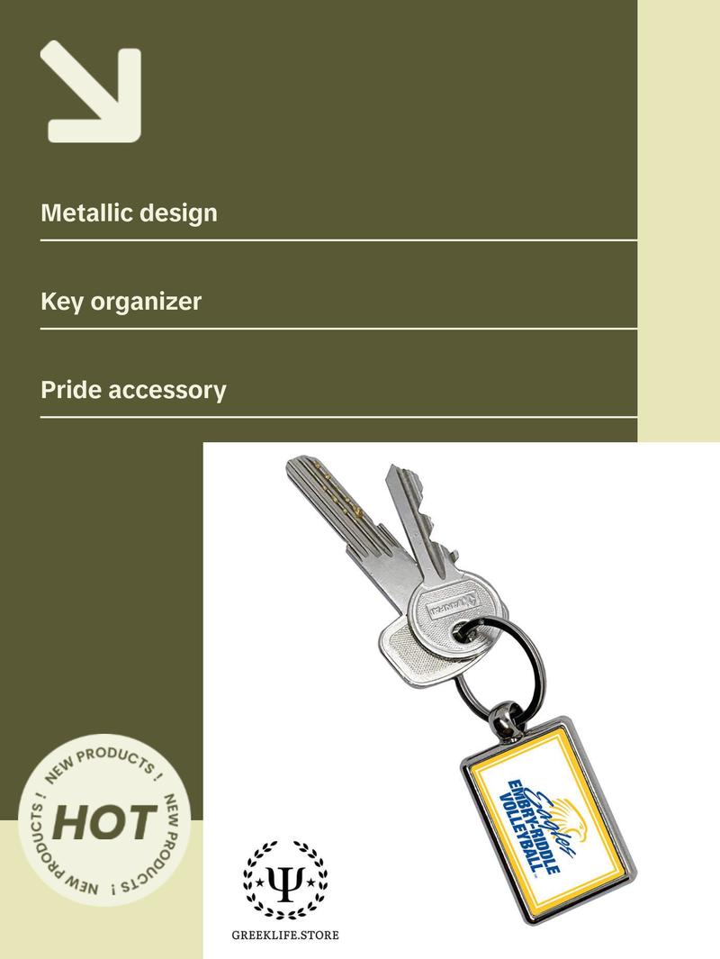 Embry-Riddle Aeronautical University Eagles Sport Keychain Rectangular