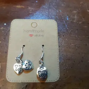 Dog charm earrings