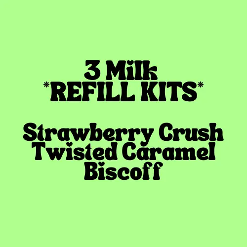 Milk - Strawberry, Twisted & Biscoff