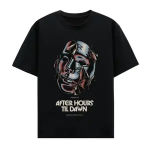 After Hours Til Dawn Music Tour Shirt,  Vintage Aesthetic Concert Merch Tee T-Shirt apparel Men's Graphic Round Neck