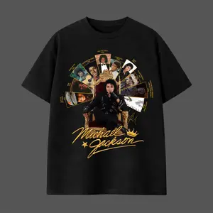 Michael Jackson Tribute Songs Shirt, Unisex Streetwear, King of Pop Michael Jackson, Gift for Men and Women, Gift for Fan