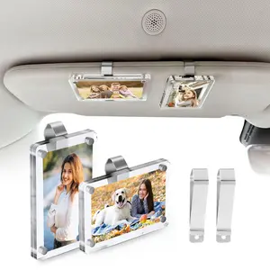 Dashie's Polaroid Holder Aesthetic Photo Display for Car Metal Frame Sturdy Lightweight Fits Any Mirror Quick Install Perfect for Gifts