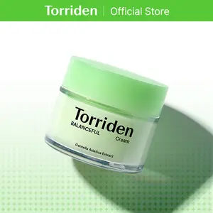 [Torriden Official] BALANCEFUL Cream 80ml / 2.7 fl. oz. | Lightweight Soothing Facial Moisturizer for Oily, Sensitive Skin