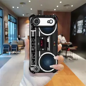 Vintage 80s Boombox Cassette Phone Case for 【iPhone 17 Air】 | MagSafe Ready, Unique Cool Design Protective Case.666