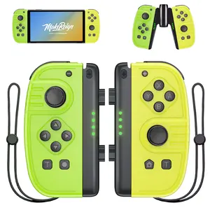 JoyPad (L/R) Controller for Nintendo Switch - Switch Controller Support Dual Vibration / Wake-up Function/Motion Control (Green and Yellow)
