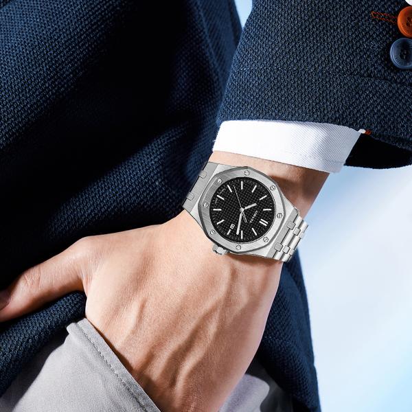 Buy One Get One Free – AIMANA Fashion & Versatile Watch with Original Swiss Movement, Calendar Function, Mechanical Style, Sapphire Crystal, Alloy Strap, Luminous and Waterproof Design