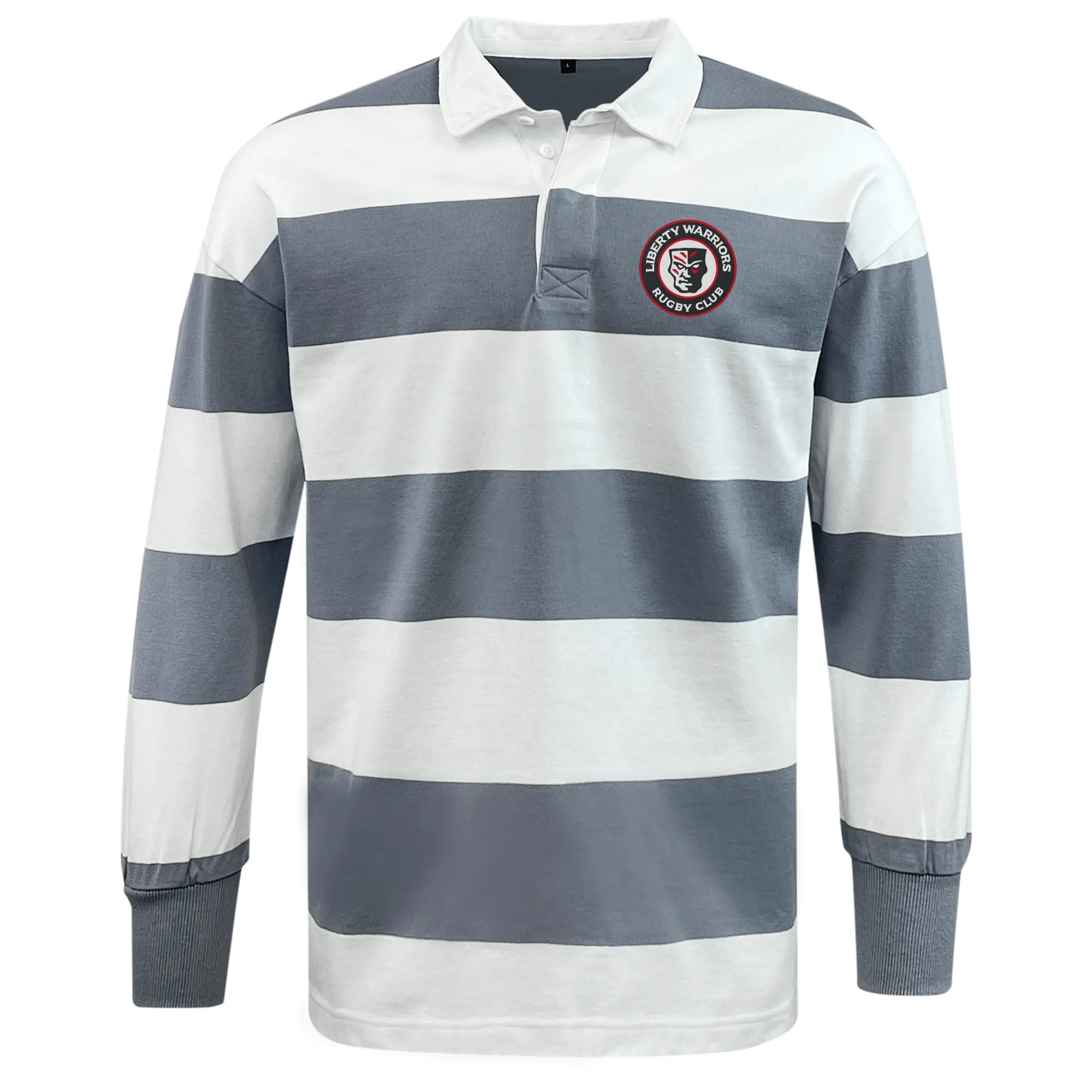 Liberty Lake Warriors Classic Long Sleeve Hooped Rugby Jersey