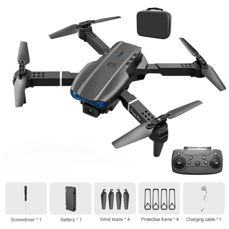 1080P HD Camera FPV Folding Mini RC Quadcopter - App-Enabled, Gesture Shot, Beginner-Safe, 2 Batteries, Carry Pouch, Foam Body, 10-15 Min Flight, Accessories, Indoor-Outdoor Toy, 18-Month Repair Service, Kids' Pocket Drone (AA Included), Hd Camera Quadcop