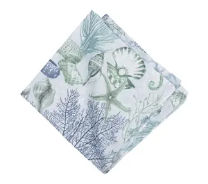 Shoreline Waters Napkins Set of 6 by Valerie