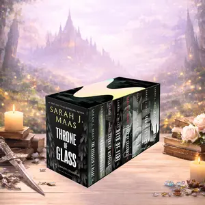 Throne of Glass Box Set – 8-Book Complete Fantasy Series by Sarah J. Maas | YA Romantasy Collection | BookTok Trending Set for Readers