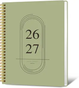 Monthly Planner 2026-2027 - 2 Year Monthly Planner Calendar 2026-2027, Jan. 2026 - Dec. 2027, 7.3" * 9.5", 24 Months Calendar Planner with Note Pages, for Office, School Home Planning - Green
