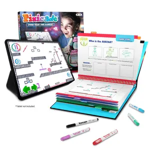 Pixicade "Draw Your Own Games!" - Interactive Drawing Game Pads, Interactive Educational Drawing Toy for Kids | Perfect Birthday & Party Gift
