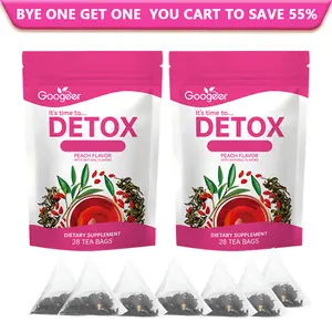 Detox tea Natural Supplement 28 Tea Bags Peach Flavor with Natural Flavors Healthcare Fitness Beverage - Vegan, All Natural, Laxative-Free - Peach Flavor