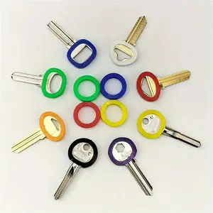 20 Keychain Caps Set for Identification and Organization, Durable Protective Covers, Suitable for Home and Office Keys, Multiple Colors Available, Heavy Duty Keychain, Keychain Accessories