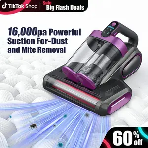 Cordless Mattress Vacuum Cleaner, 16Kpa Cordless Bed Handheld Vacuum,  vacuum  cleaner with 253.7nm UV-C Light, HEPA Filter & Ultrasonic, Versatile Portable Vacuums for Bed, Sofa, Couch, Crib