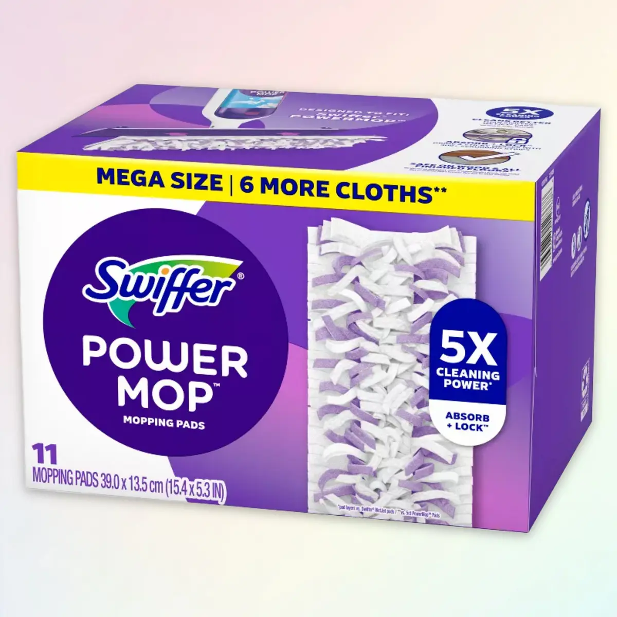 Swiffer PowerMop Pad Refill 11ct - for Hard Floor Cleaning, 11 Count