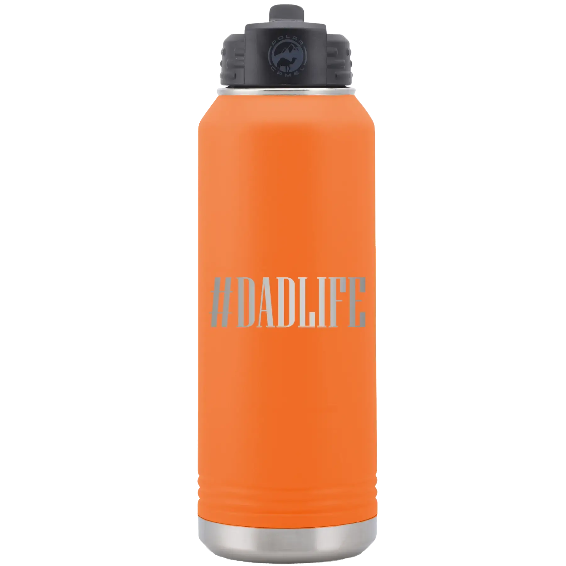 Personalized Dadlife 32 oz Water Bottle - Orange