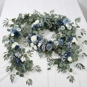 Artificial Trailing Vine Garland - Long Floral Runner for Wedding Table, Birthday Party, Mall Window & Cascading Decor