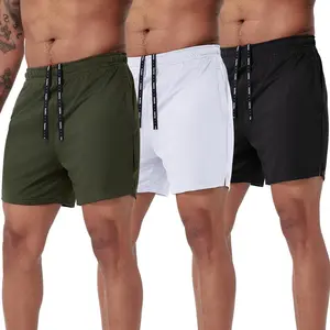 Men's 3 Pack Athletic Running Shorts with Deep Pockets 5" Lightweight Gym Workout Training Shorts for Men
