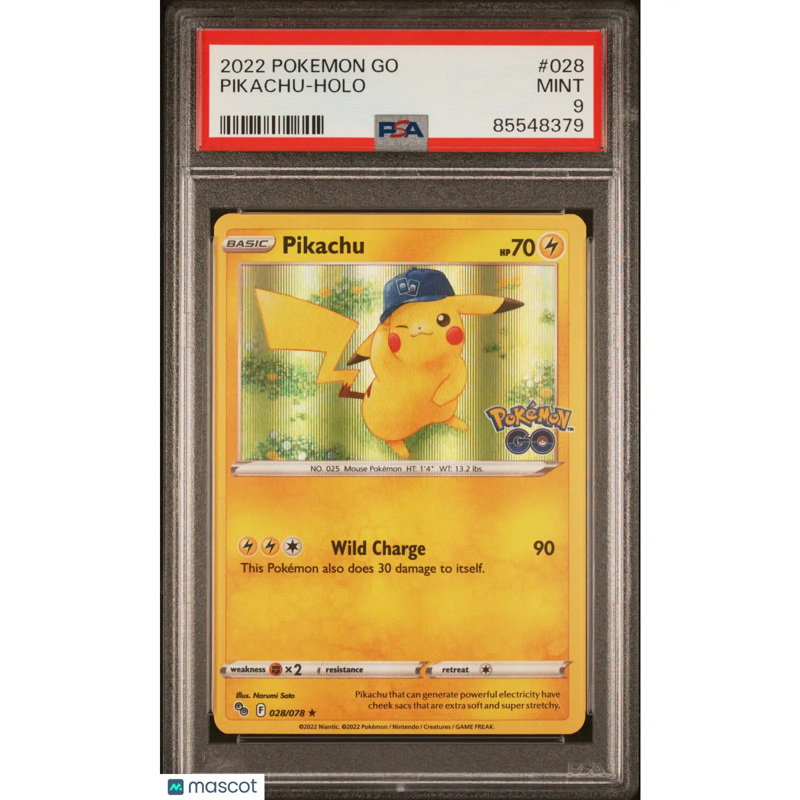 PSA 2022 PokéMon TCG Pikachu #028 9