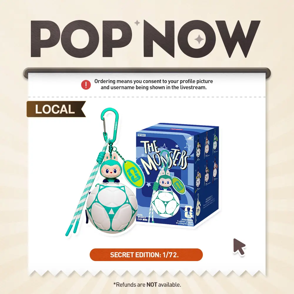 [POP NOW] POP MART THE MONSTERS × FIFA SERIES - Football-shaped Mini Bag Blind Box