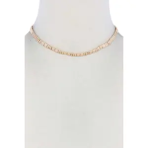 Metal Block Necklace
