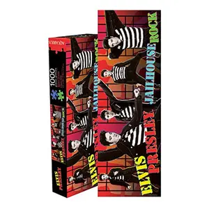 Aquarius  12 x 36 in. Elvis Jailhouse Rock Slim Jigsaw Puzzle, 1000 Piece