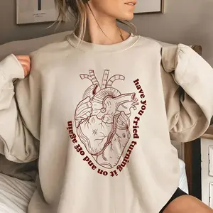 Have You Tired Heart Anatomy Sweatshirt, Sarcastic Cardiac Surgeon Sweatshirt, Cardiology Nurse Shirt, CVICU Sweater
