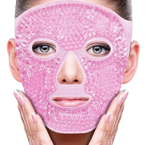 Face Ice Mask Gel Packs Hot & Cold Compress for Face Jaw Nose Dental Cosmetic & Laser Surgery Recovery Reduce Swelling Puffiness Dark Circles & Headache Relief Reusable Ice Pack for Women Face Ice Mask Gel Packs Hot & Cold Compress for Face Jaw Nose Dental Cosmetic & Laser Surgery Recovery Reduce Swelling Puffiness Dark Circles & Headache Relief Reusable Ice Pack for Women