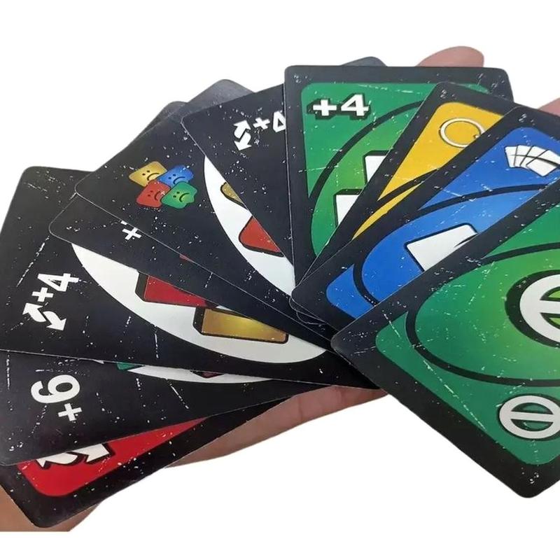 UNO SHOW EM NO MERCY PLUS OPTION 210 & 196 Cards with more Extended Function Cards, Card Game for 2-10 Players card game cards game, Longer time playing, TOP CARD GAME