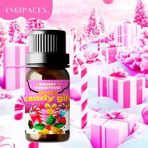 10ML Candy Gifts Essential Oil, Merry Christmas Aromatherapy Oil for DIY Soap Perfume Air Freshener, Long-Lasting Scent Holiday Gift