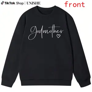Mother’s Day Heart Godmother Sweatshirt for Women – Long Sleeve 100% Gift Choice